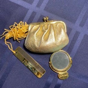 Auth. Judith Leiber Vintage Kisslock Coin/lipstick